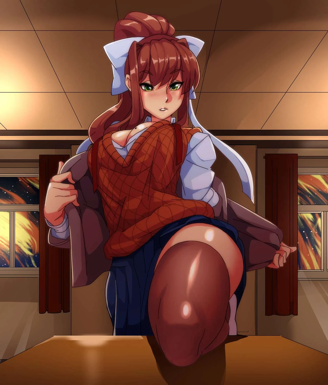 Monika Twitter Strip Tease Series porn comic picture 3