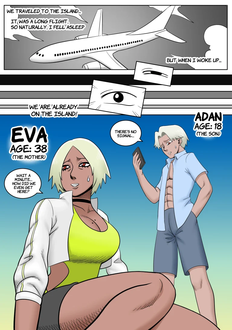 Mother and Son on a Desert Island 1 porn comic picture 3