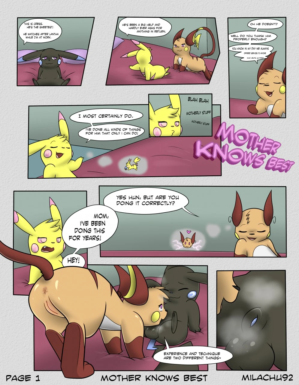Mother Knows Best - Milachu92 porn comic picture 1