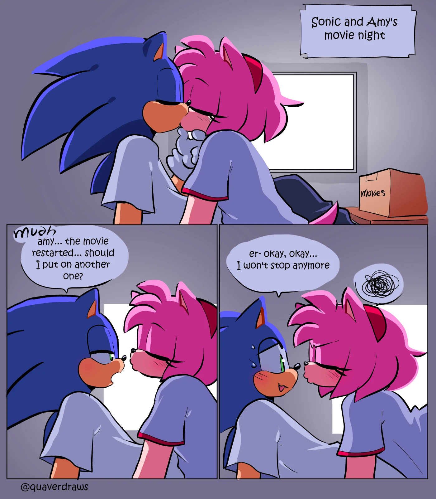 Movie Night - QuaverNSFW porn comic picture 4