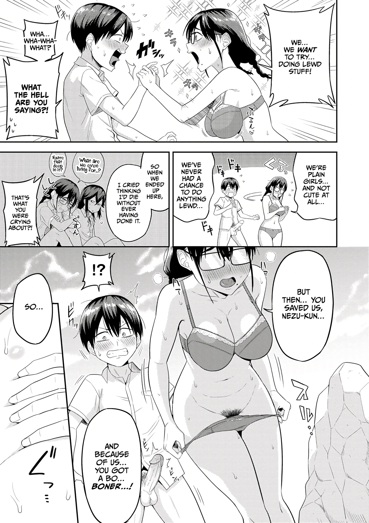 Mujintou de, SEX ni Kyoumi Shinshin na Dosukebe Inkya Joshi-tachi to Harem Life 1 porn comic picture 18