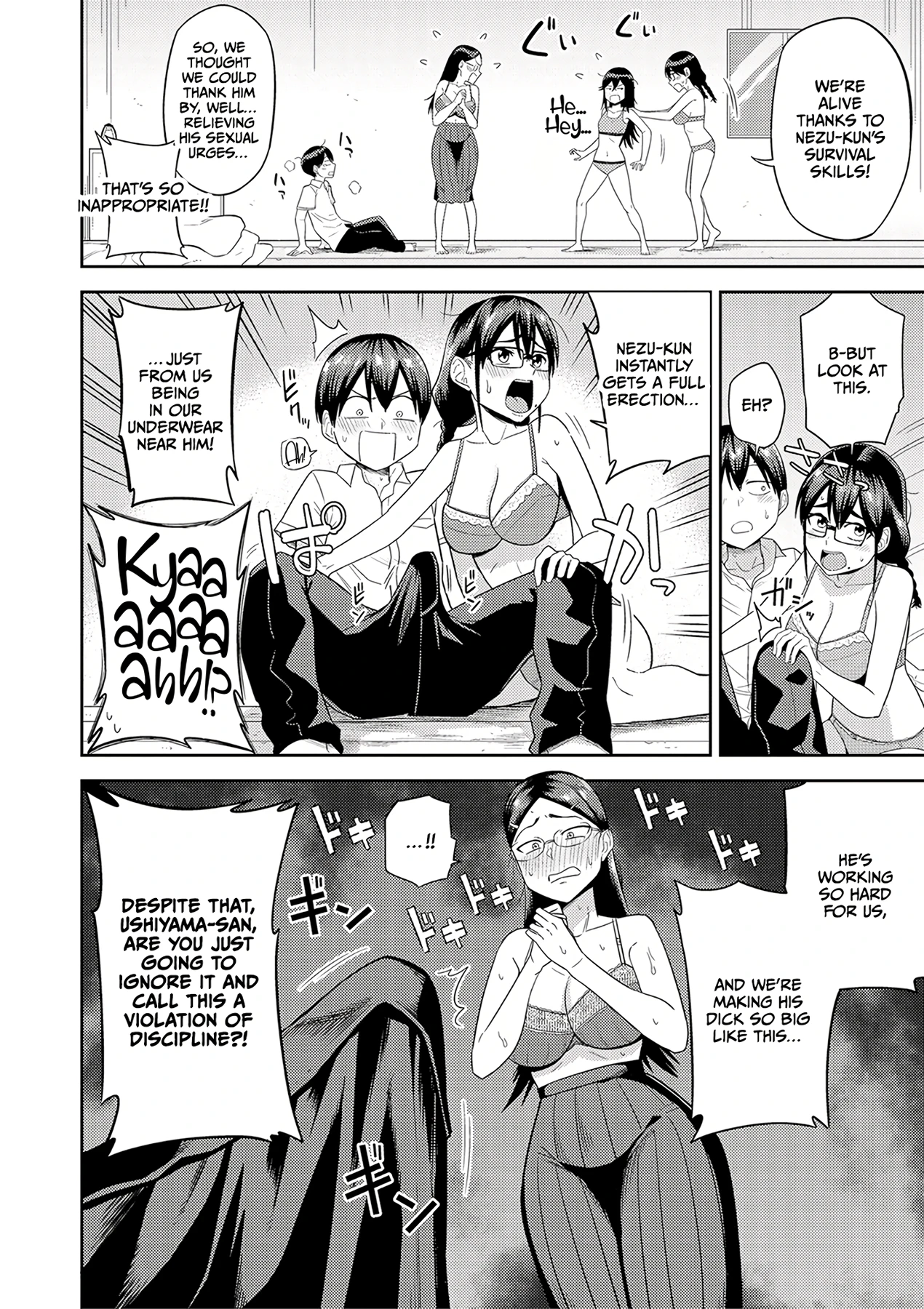 Mujintou de, SEX ni Kyoumi Shinshin na Dosukebe Inkya Joshi-tachi to Harem Life 2 porn comic picture 8