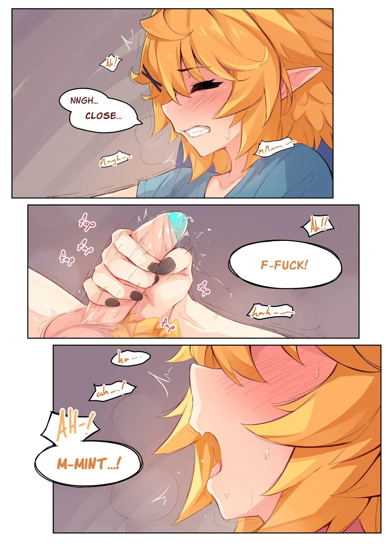 My GF (ghost friend) caught me Jerking Off and now she's Bouncing on it CRAZY STYLE porn comic picture 10