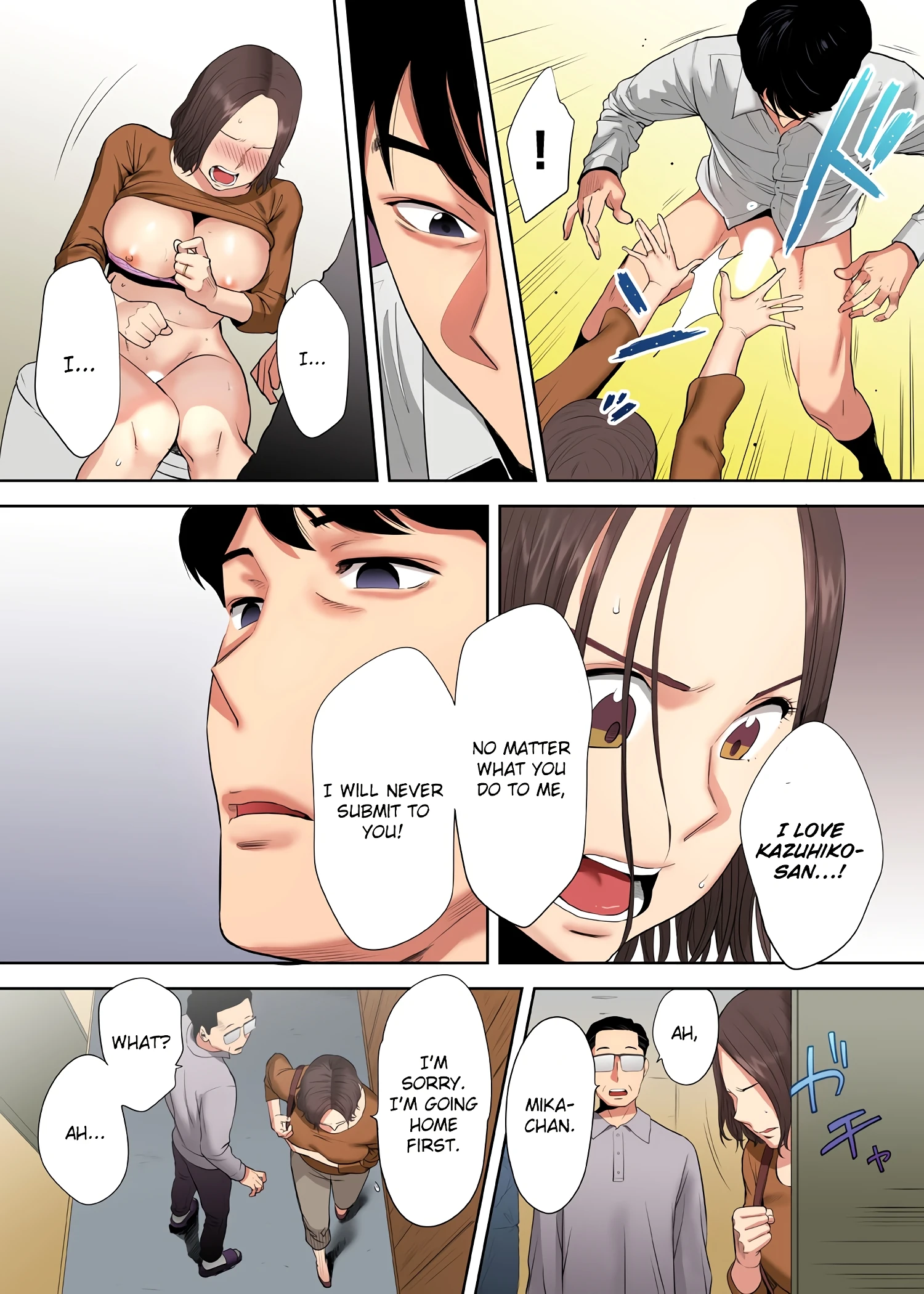 My Husband's Subordinate is Going to Make Me Cum... An Adulterous Wife Who Can't Resist the Pleasure 02 porn comic picture 21
