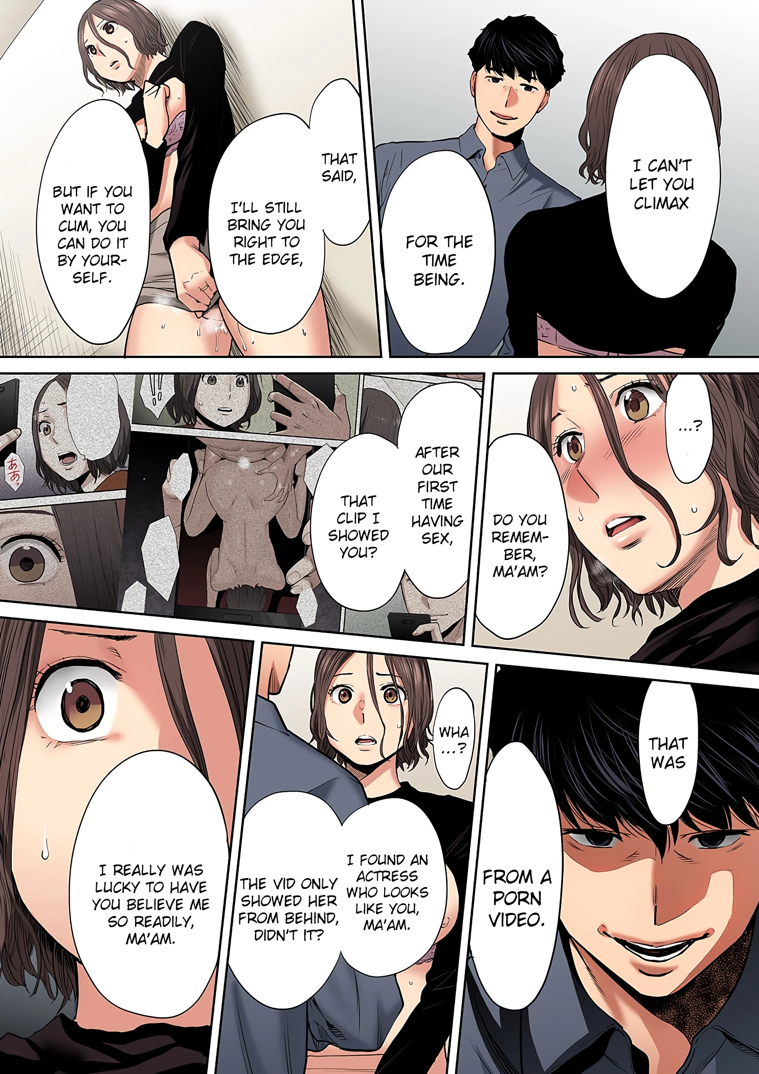My Husband's Subordinate is Going to Make Me Cum... An Adulterous Wife Who Can't Resist the Pleasure 09 porn comic picture 24