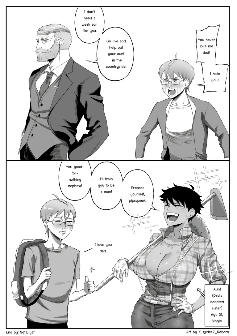 Napha - Tomboy Aunt porn comic picture 2
