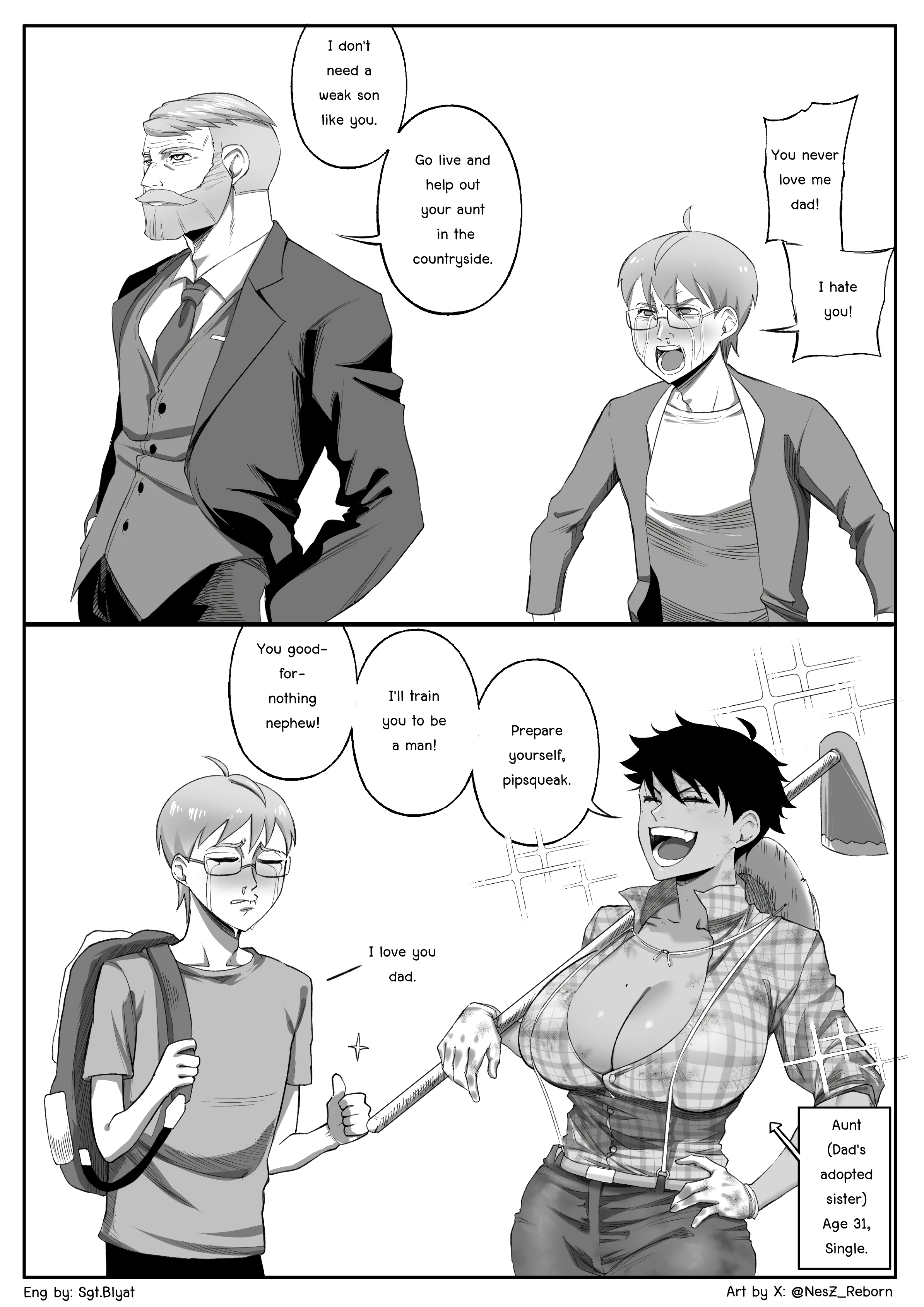 Napha - Tomboy Aunt porn comic picture 2