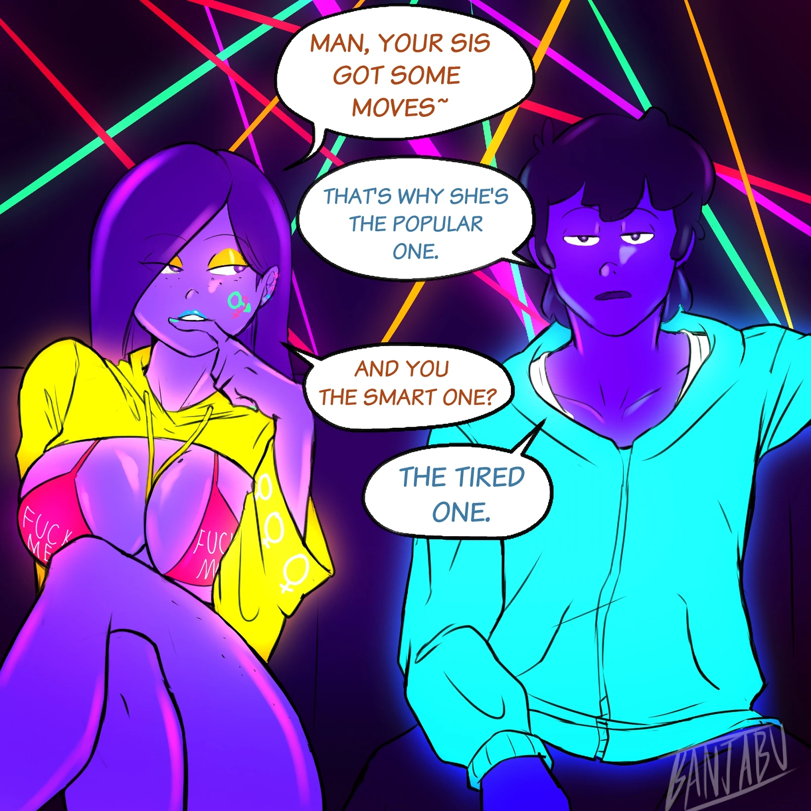 Neon Party 1 - 3 porn comic picture 5