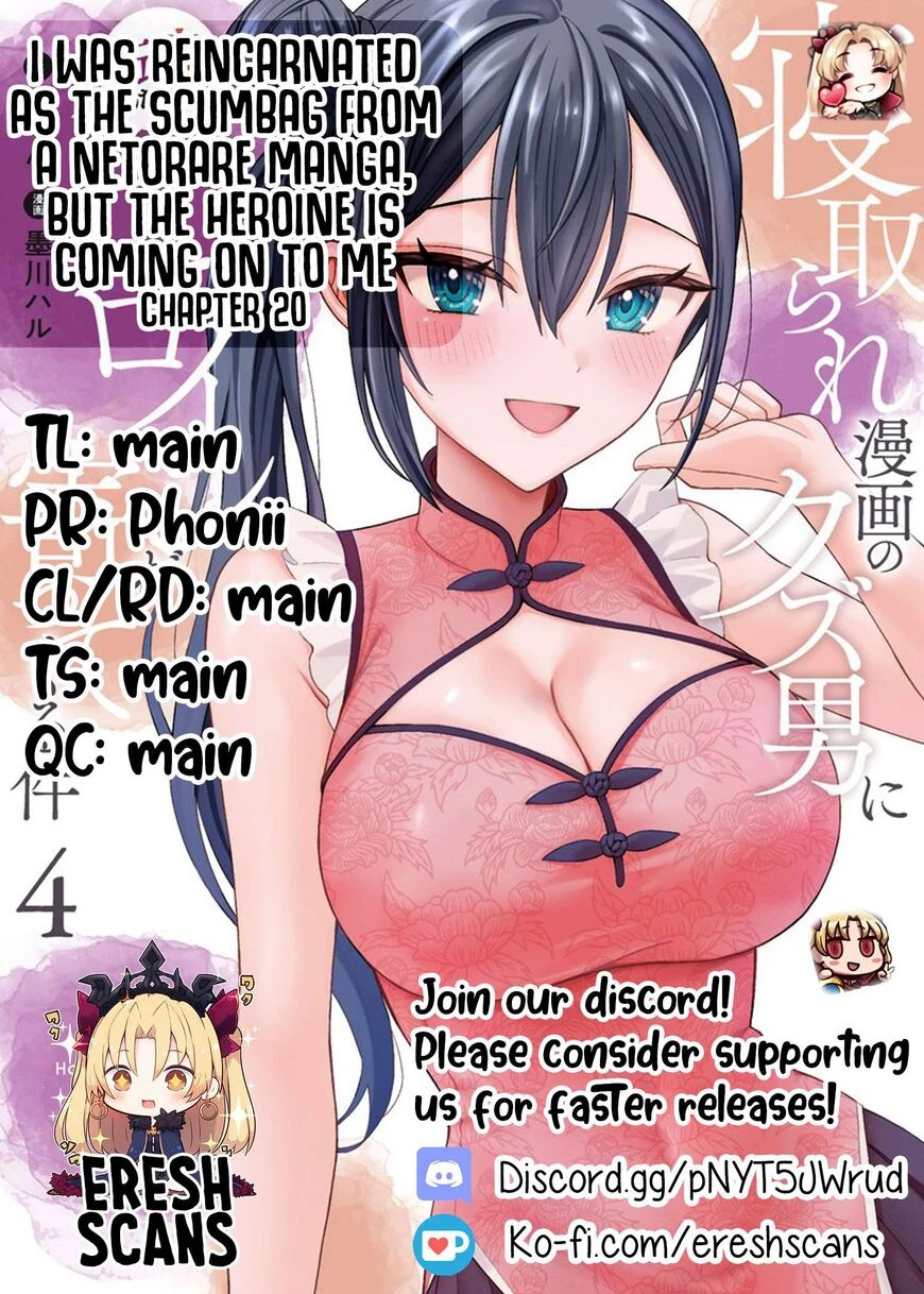 Netorare Manga no Kuzu Otoko ni Tensei Shita Hazu ga Heroine ga Yottekuru Ken | Reincarnated as a NTR antagonist. Chapters: 16-20 porn comic picture 160