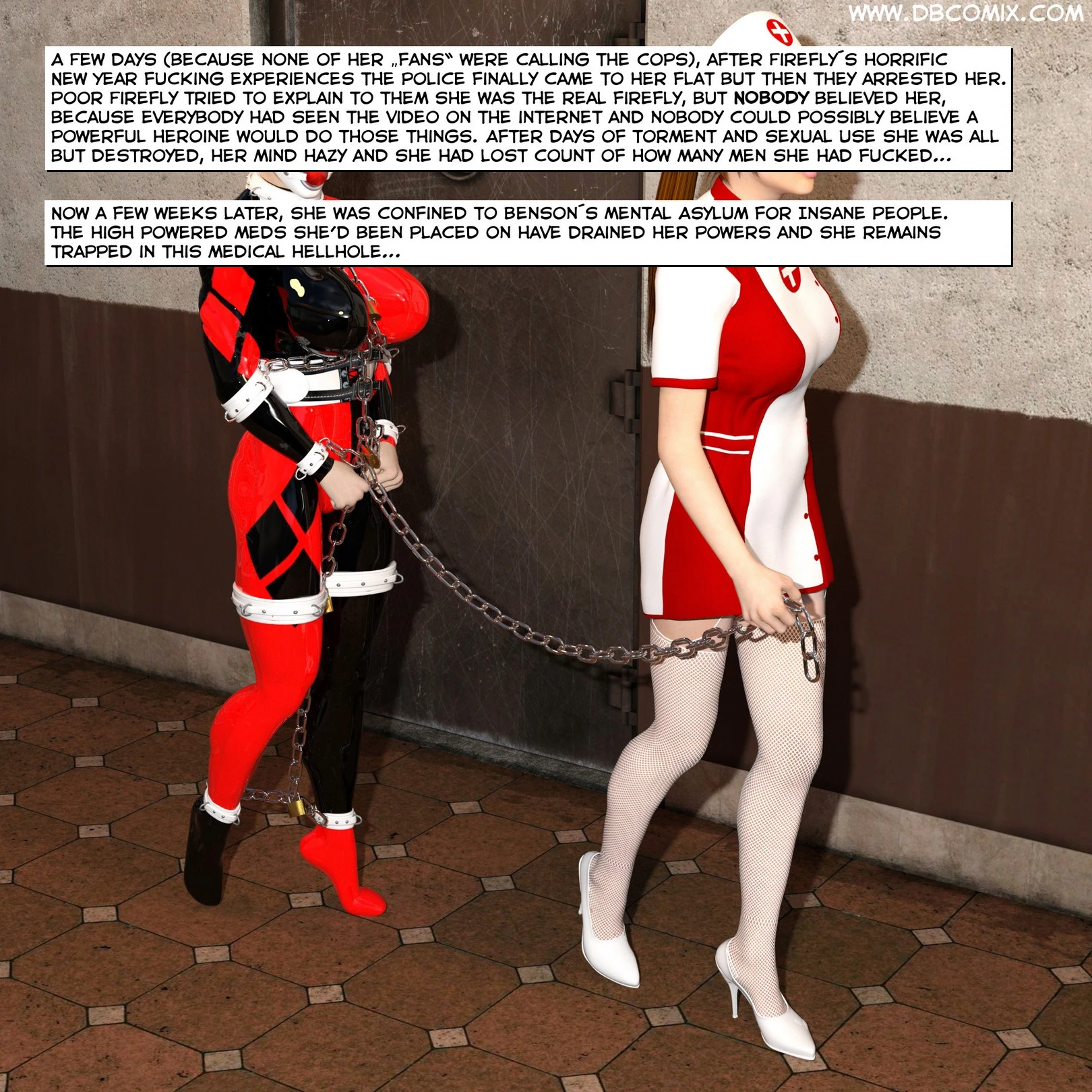 New Arkham For Superheroines 1 - Humiliation and Degradation of Power Girl porn comic picture 2