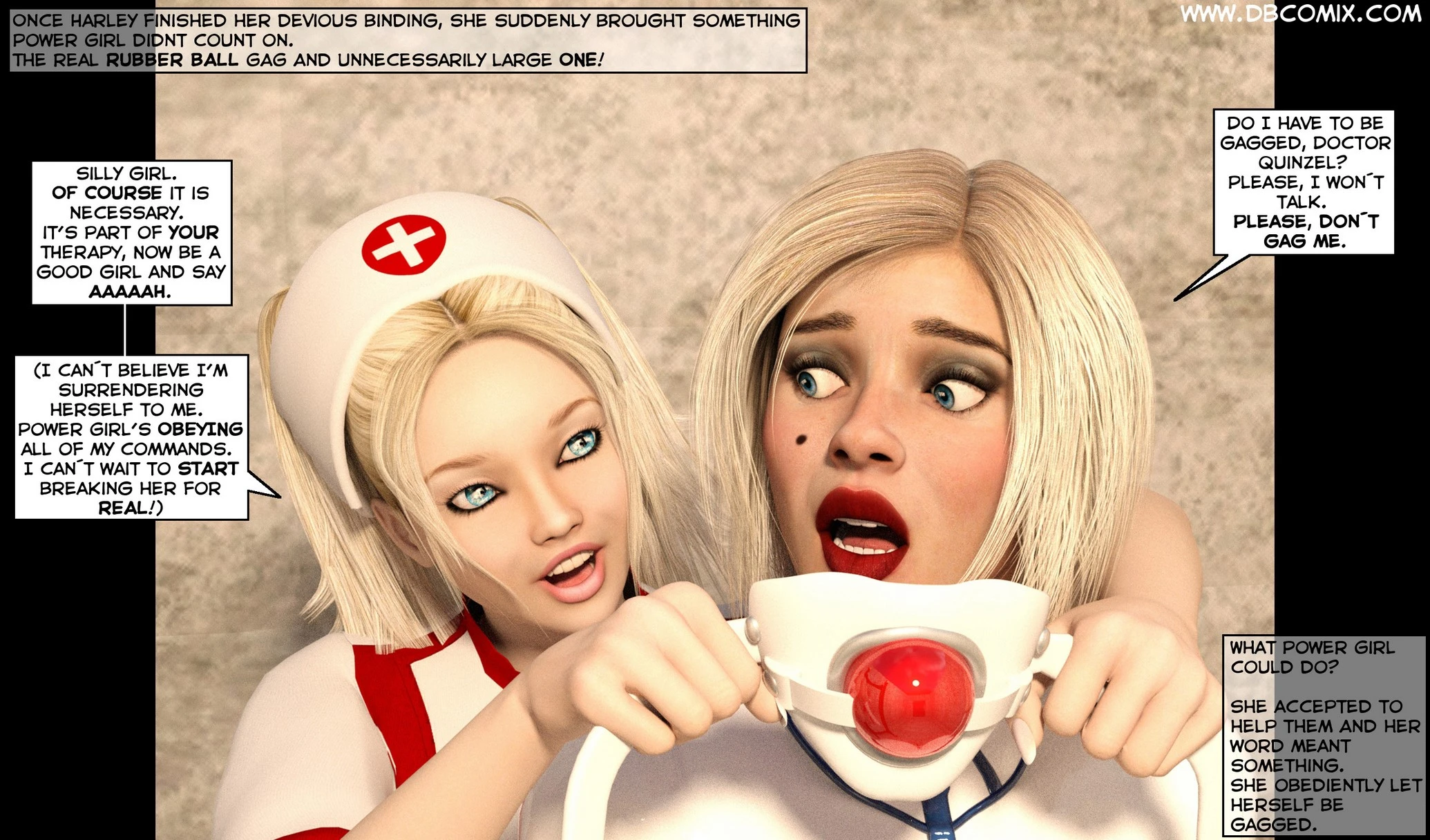 New Arkham For Superheroines 1 - Humiliation and Degradation of Power Girl porn comic picture 21