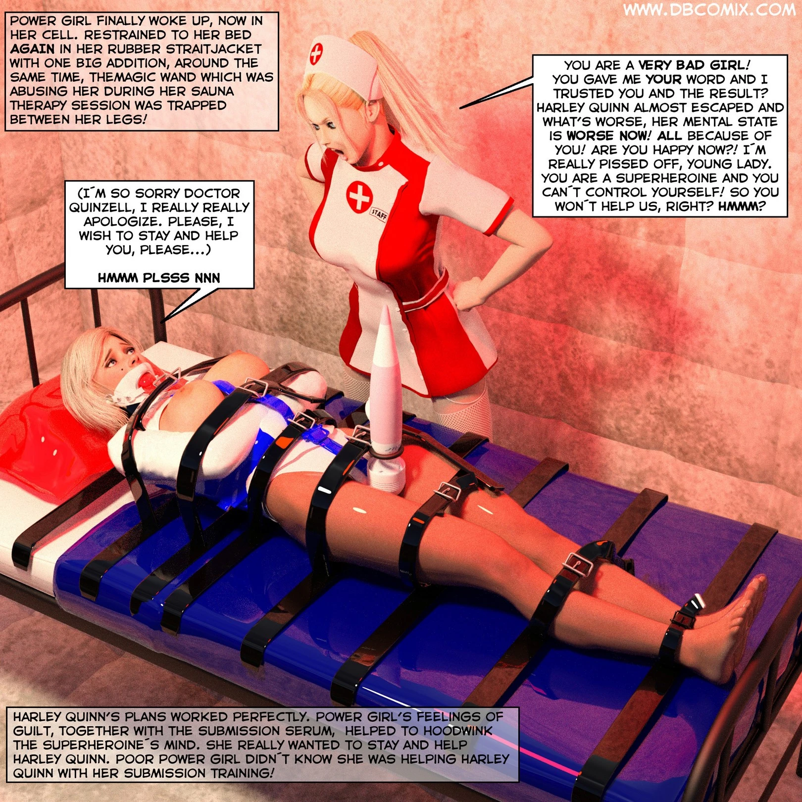 New Arkham For Superheroines 1 - Humiliation and Degradation of Power Girl porn comic picture 41