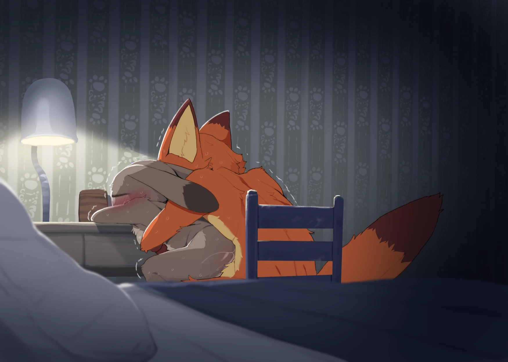 Nick helps Judy who fell asleep in her work clothes porn comic picture 8