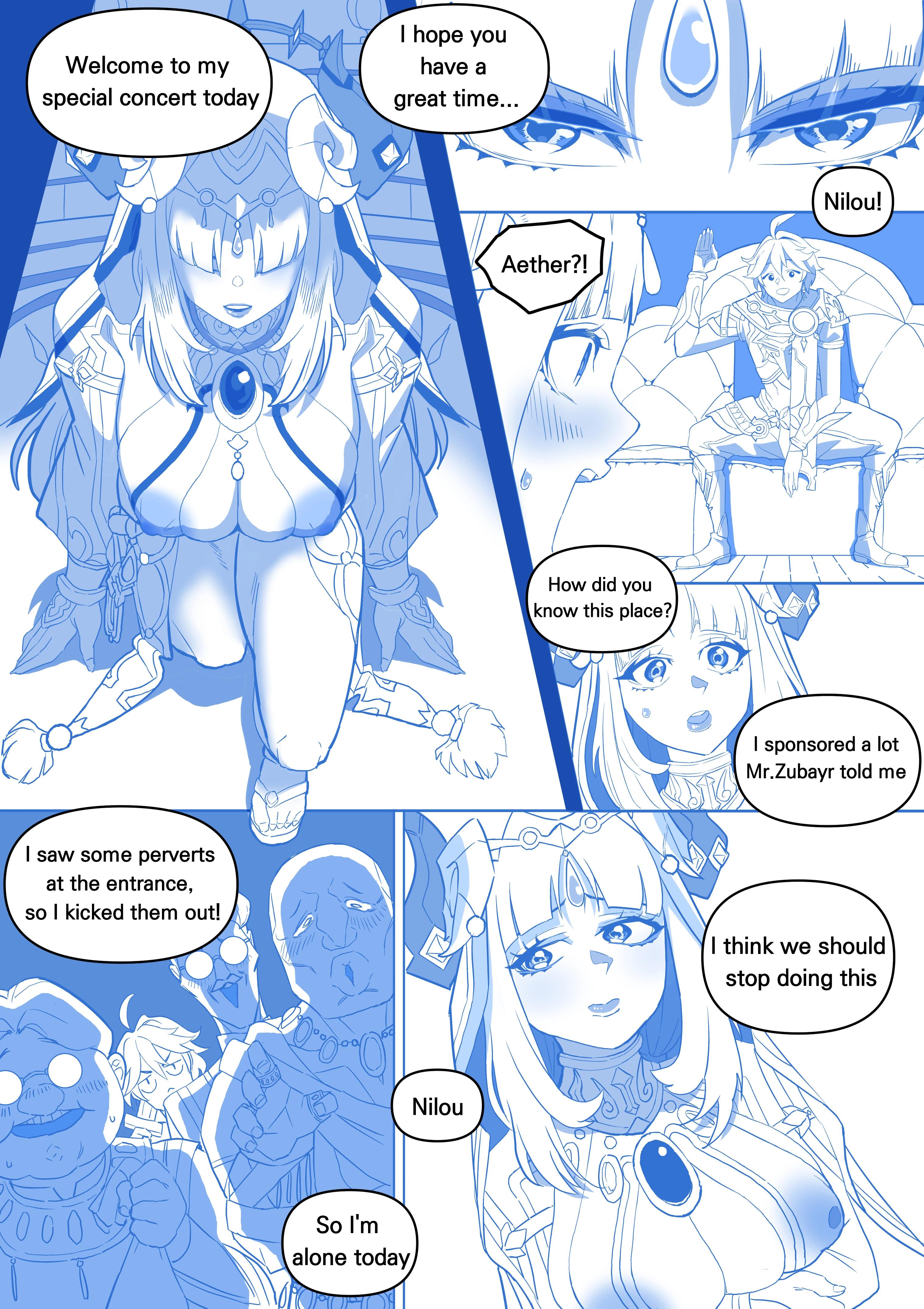 Nilou - Genshin Impact porn comic picture 1