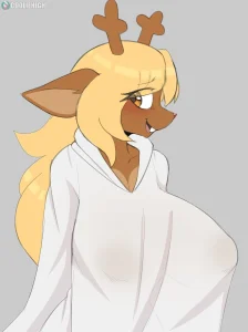 Noelle x Ralsei porn comic picture 1