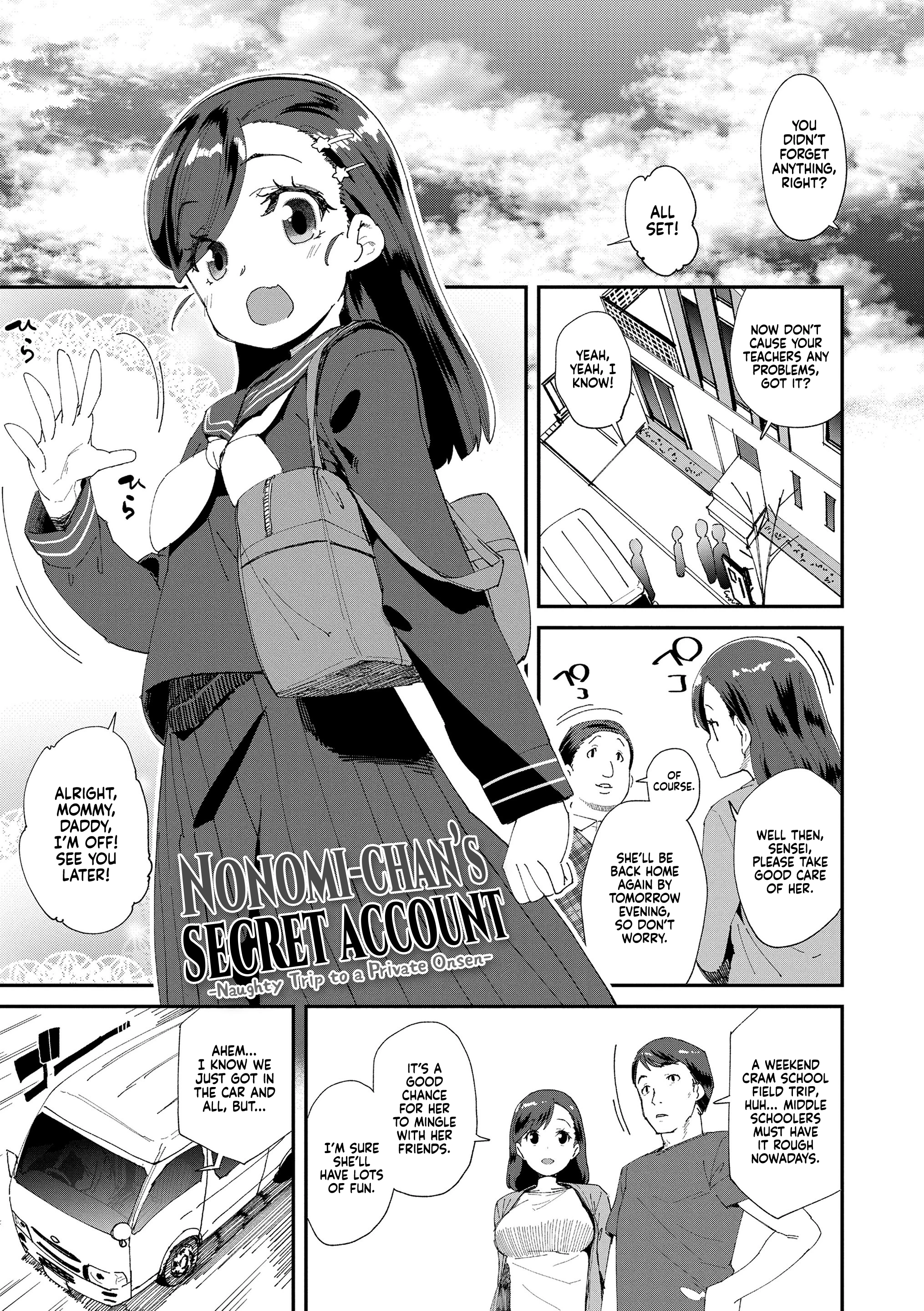 Nonomi-chan's Secret Account: Naughty Trip to a Private Onsen porn comic picture 1