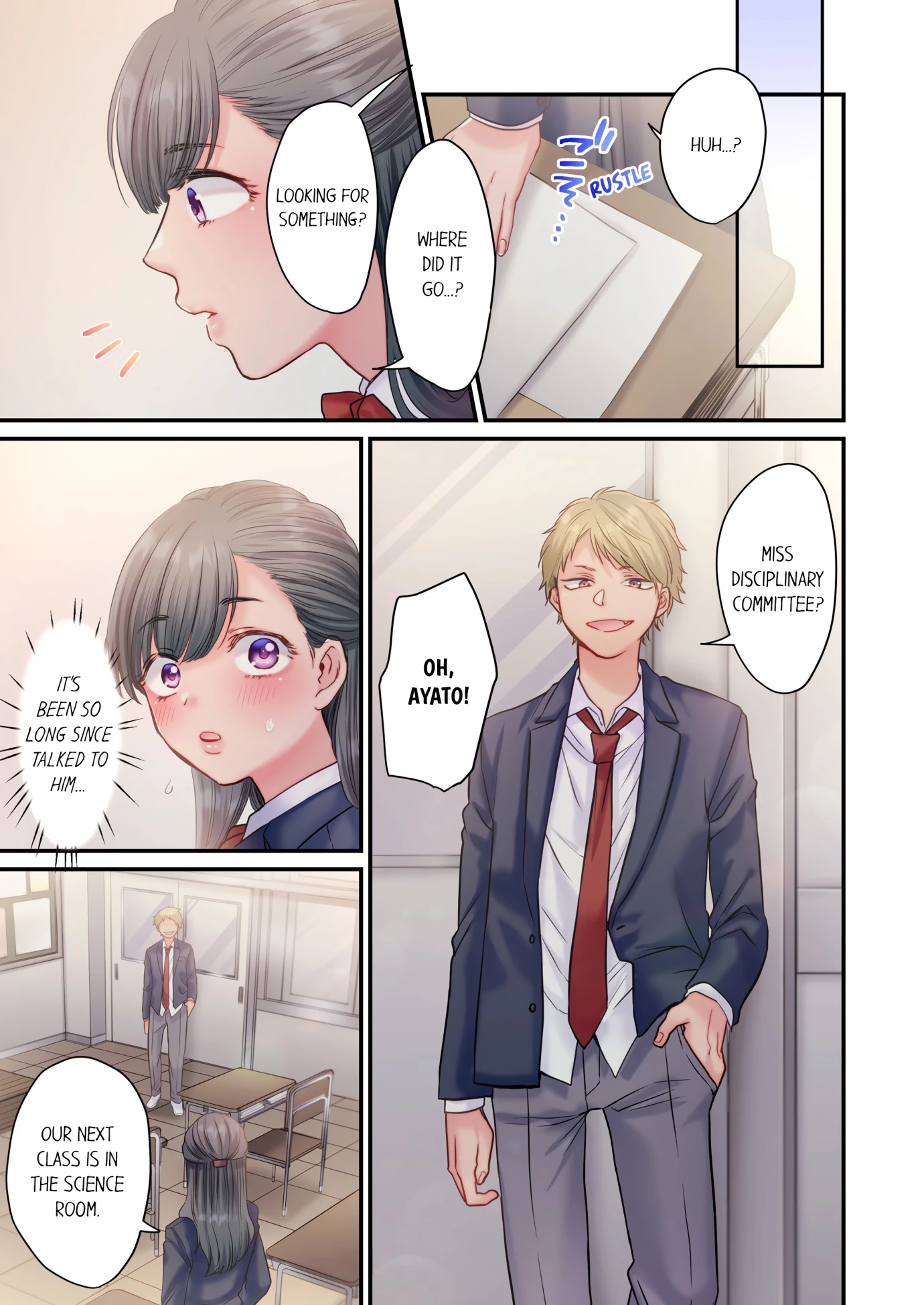 NTR Underneath Her Skirt porn comic picture 6