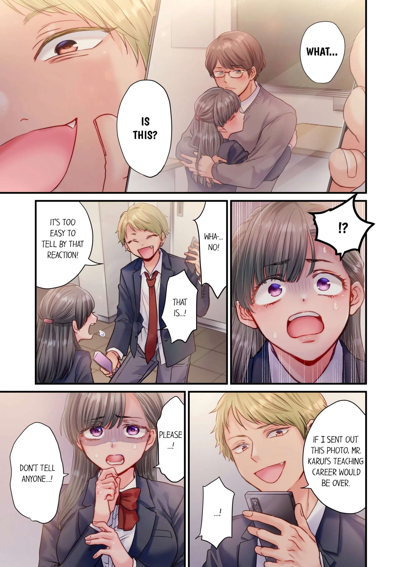 NTR Underneath Her Skirt porn comic picture 8