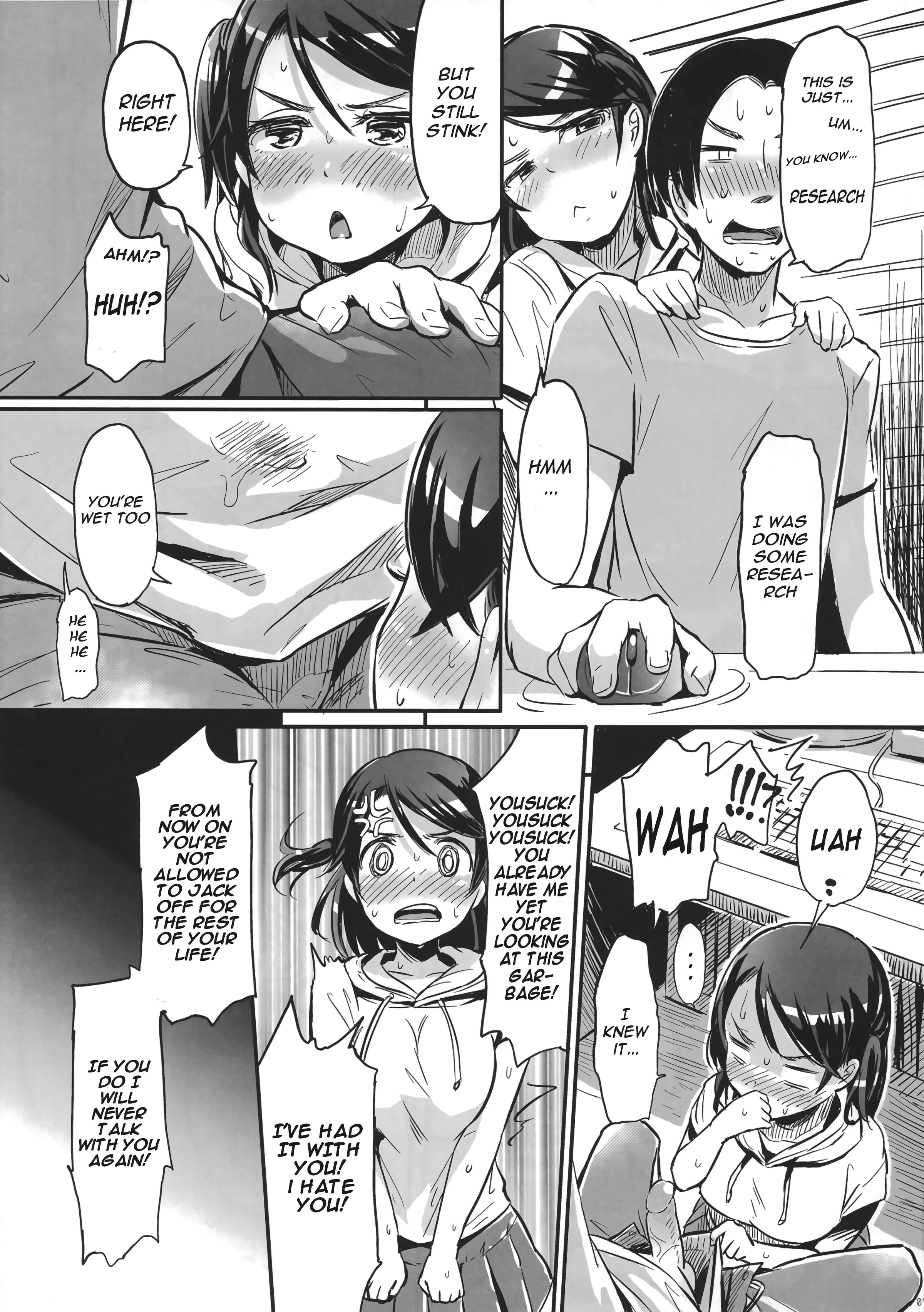 Onii-chan!? Onanie Kinshi!!! porn comic picture 6