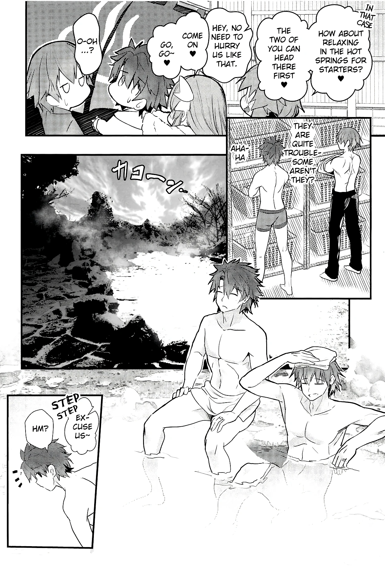 Onsen, Yukemuri, Bijo Zekkei porn comic picture 3