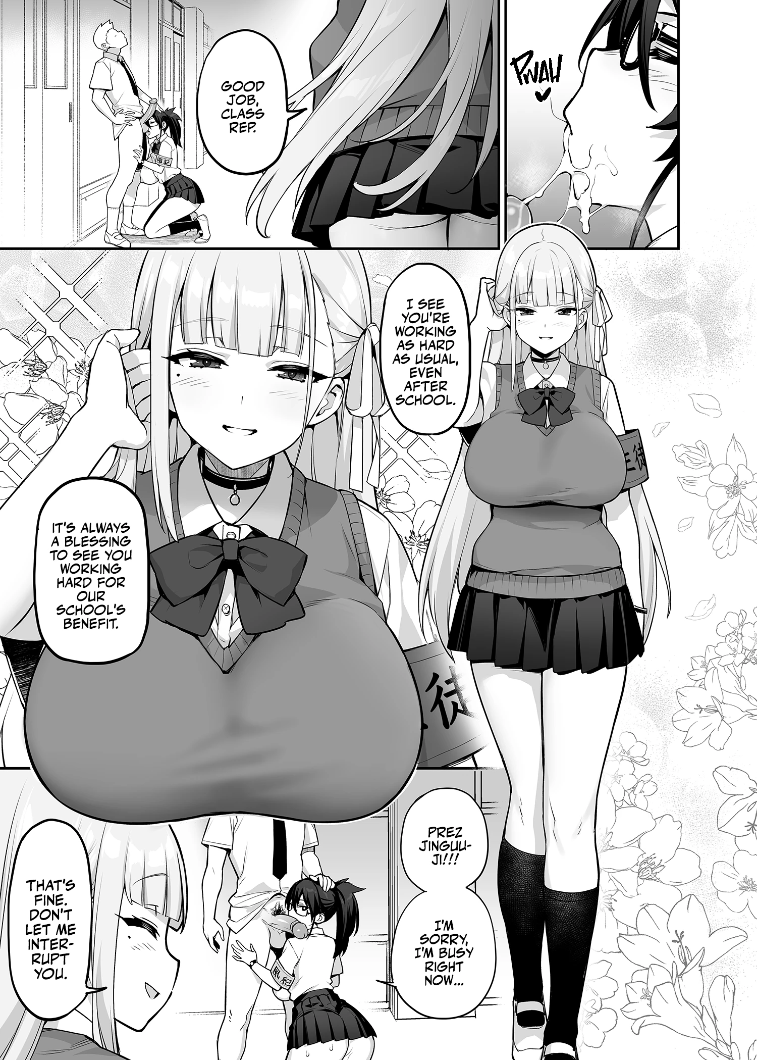 Our Beloved School Prez's TITS are too BIG! porn comic picture 4