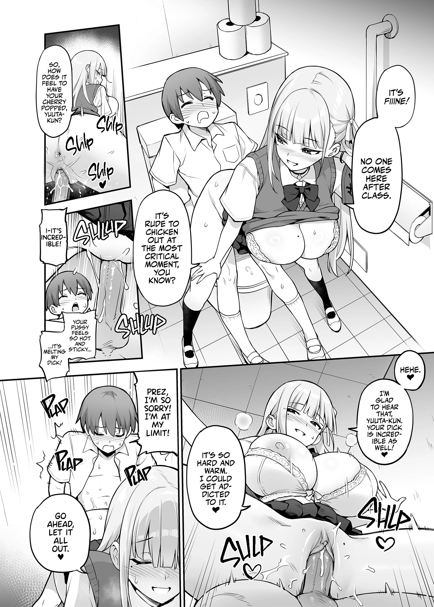 Our Beloved School Prez's TITS are too BIG! porn comic picture 9