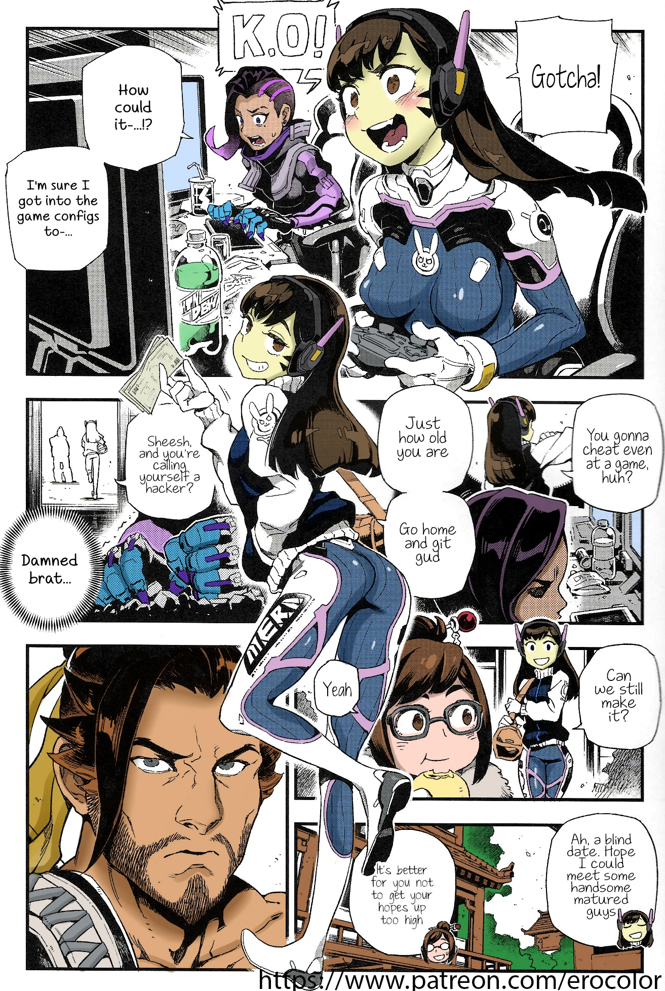 OVERTIME!! OVERWATCH FANBOOK 2 (Colorized) porn comic picture 2