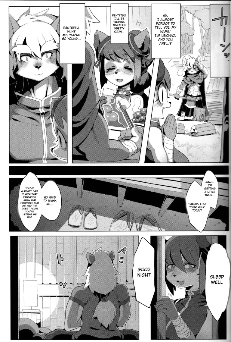 Panda-sanchi Shukuhakutan porn comic picture 6