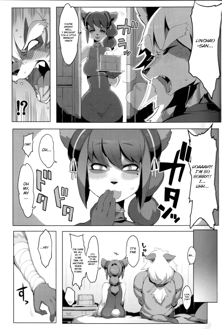 Panda-sanchi Shukuhakutan porn comic picture 8