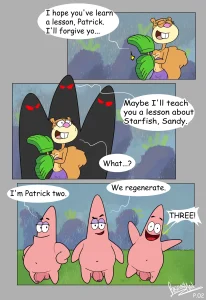 Patrick Star and Sandy Cheeks porn comic picture 1