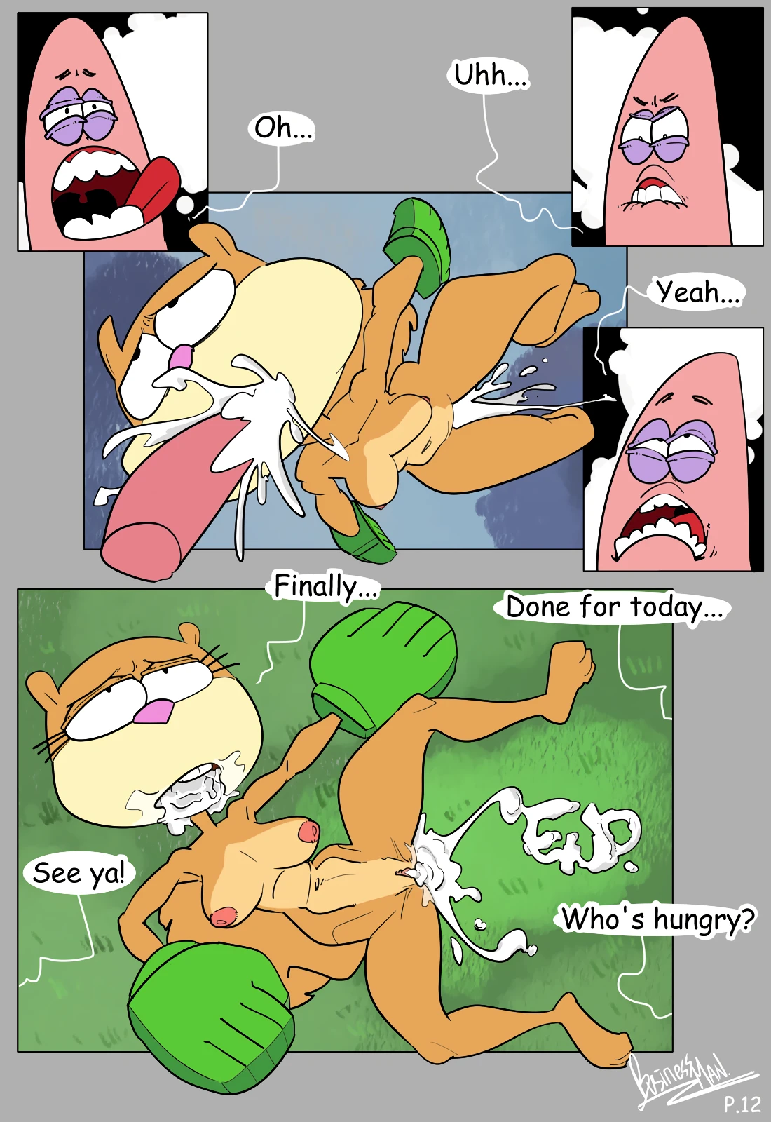 Patrick Star and Sandy Cheeks porn comic picture 11