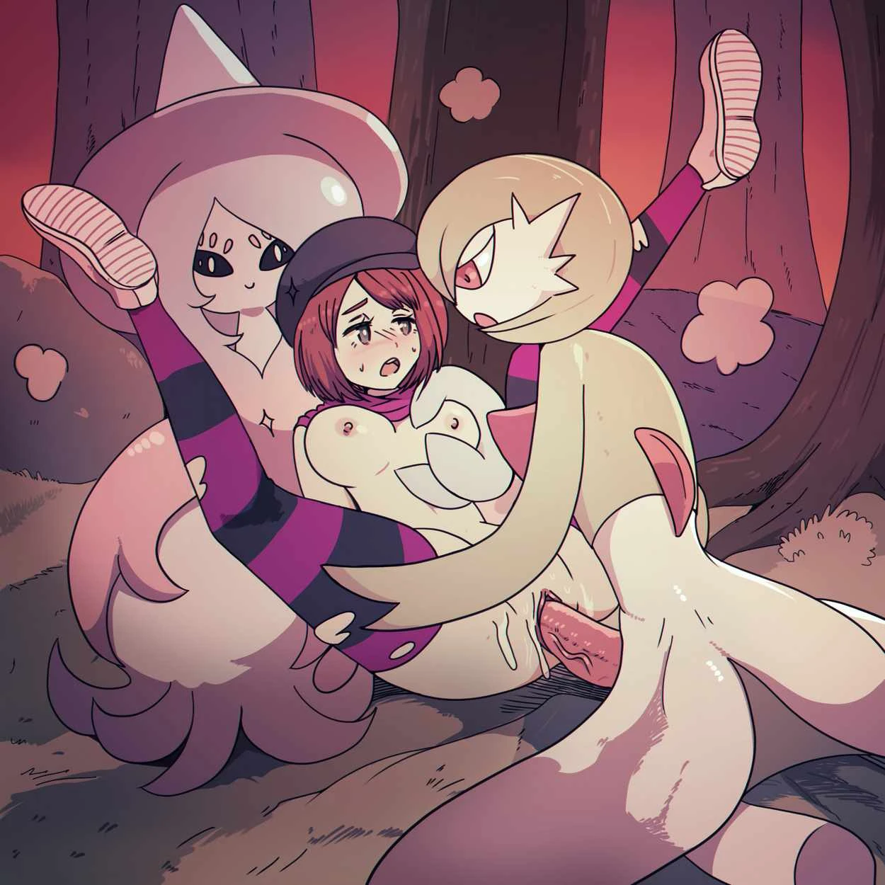 Pokephilia: Oleana vs Gloria porn comic picture 1