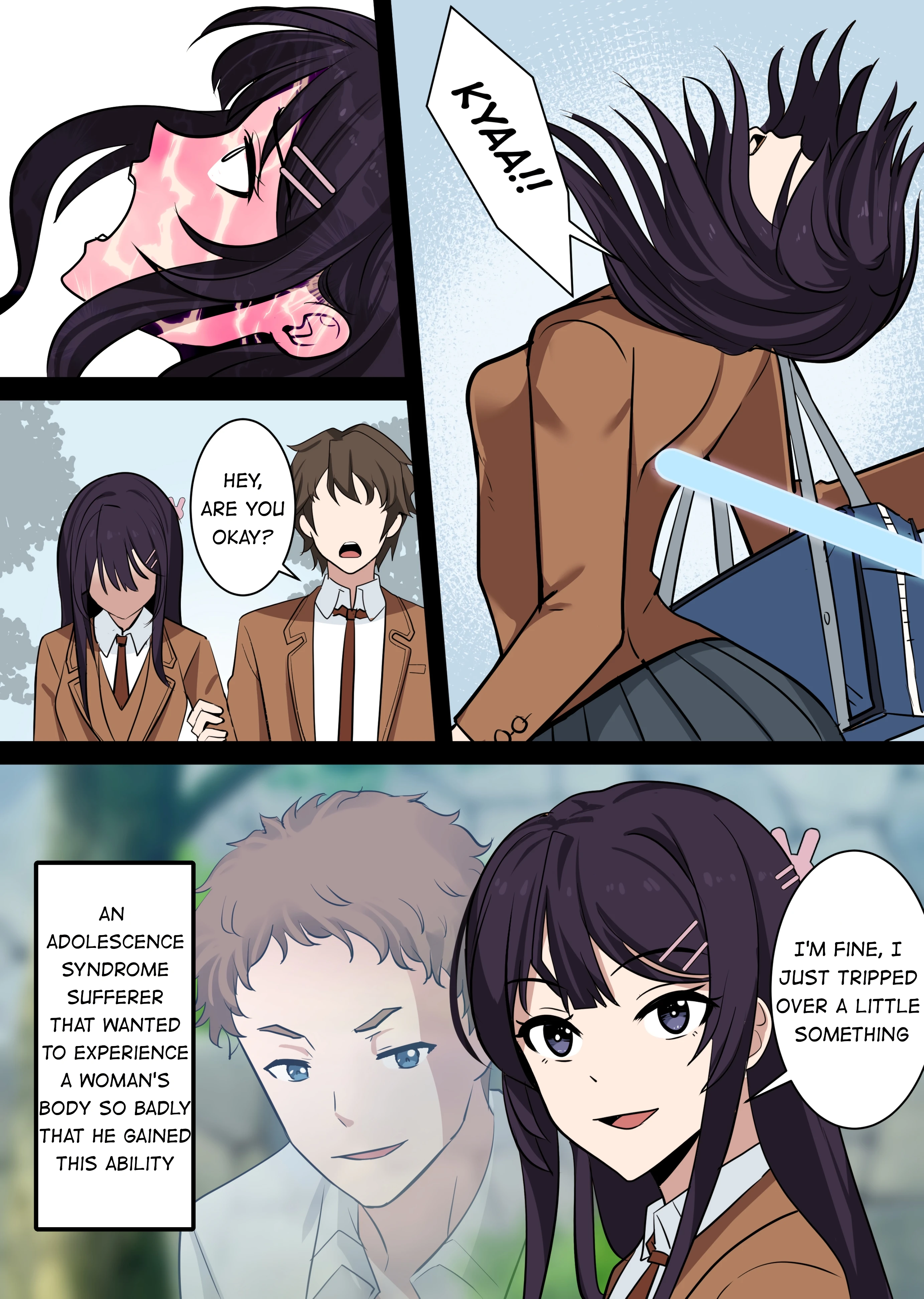 Possessing Sakurajima Mai and Cucking Her Lover porn comic picture 2
