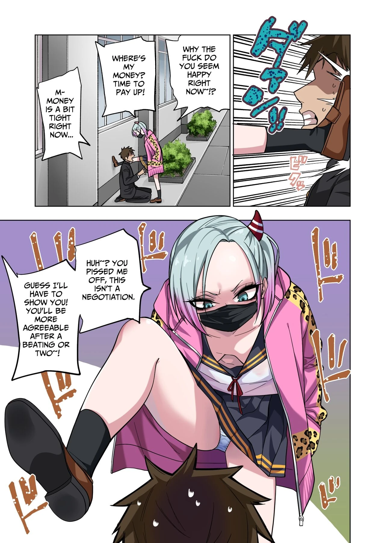Prickly Delinquent Girl Will Let You Do Almost Anything If You Tease Her Sensitive porn comic picture 5