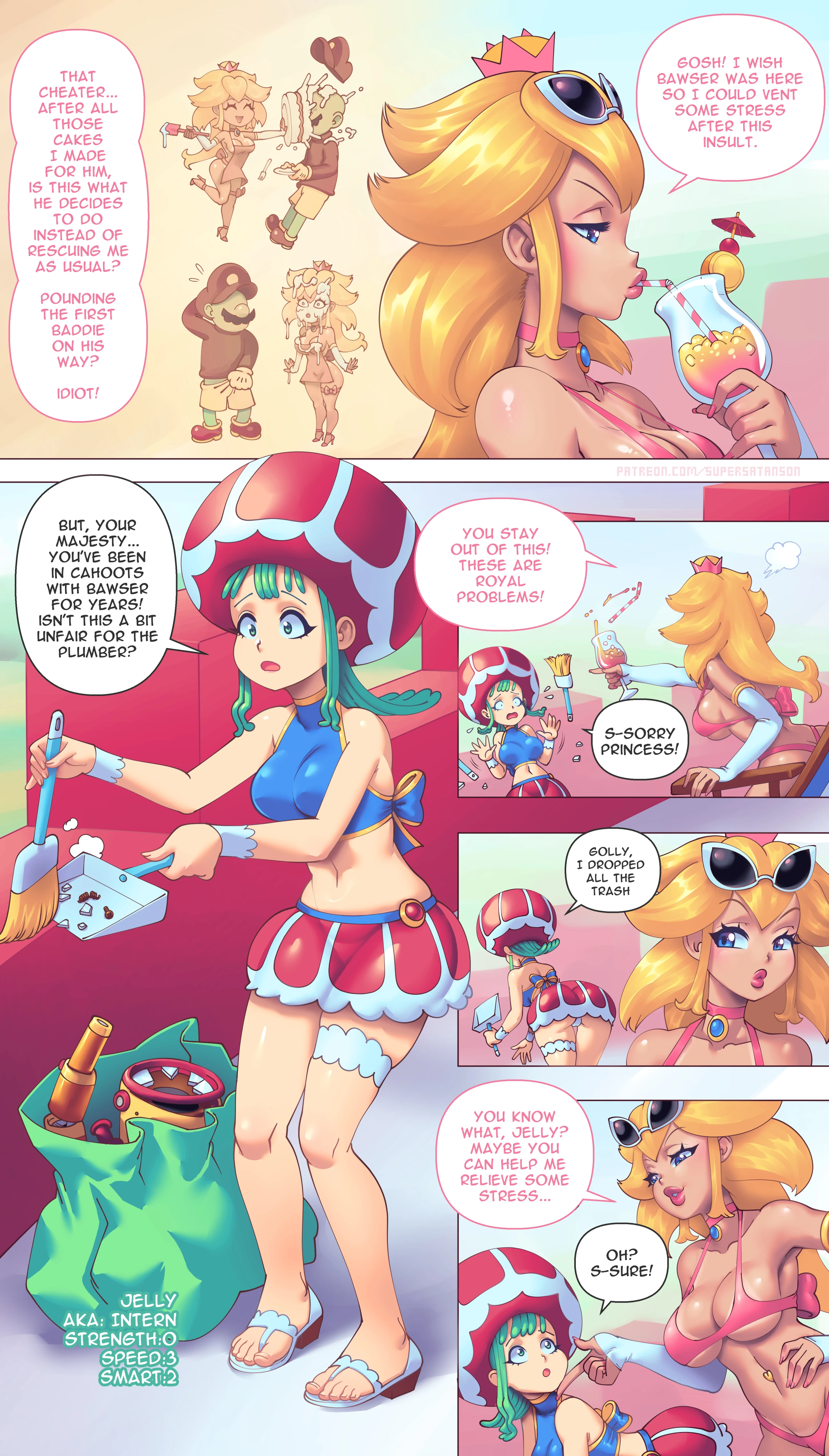 Princesses + Plumbers porn comic picture 9
