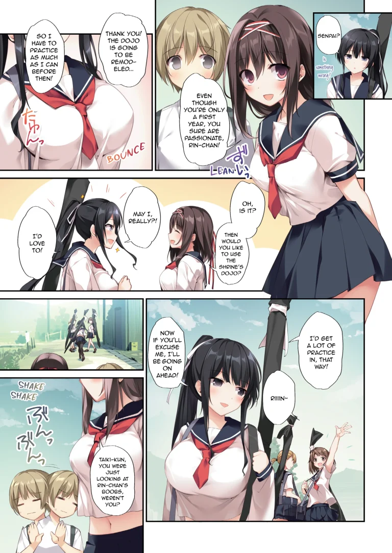 Pure Slut Miko Senpai 2 porn comic picture 10