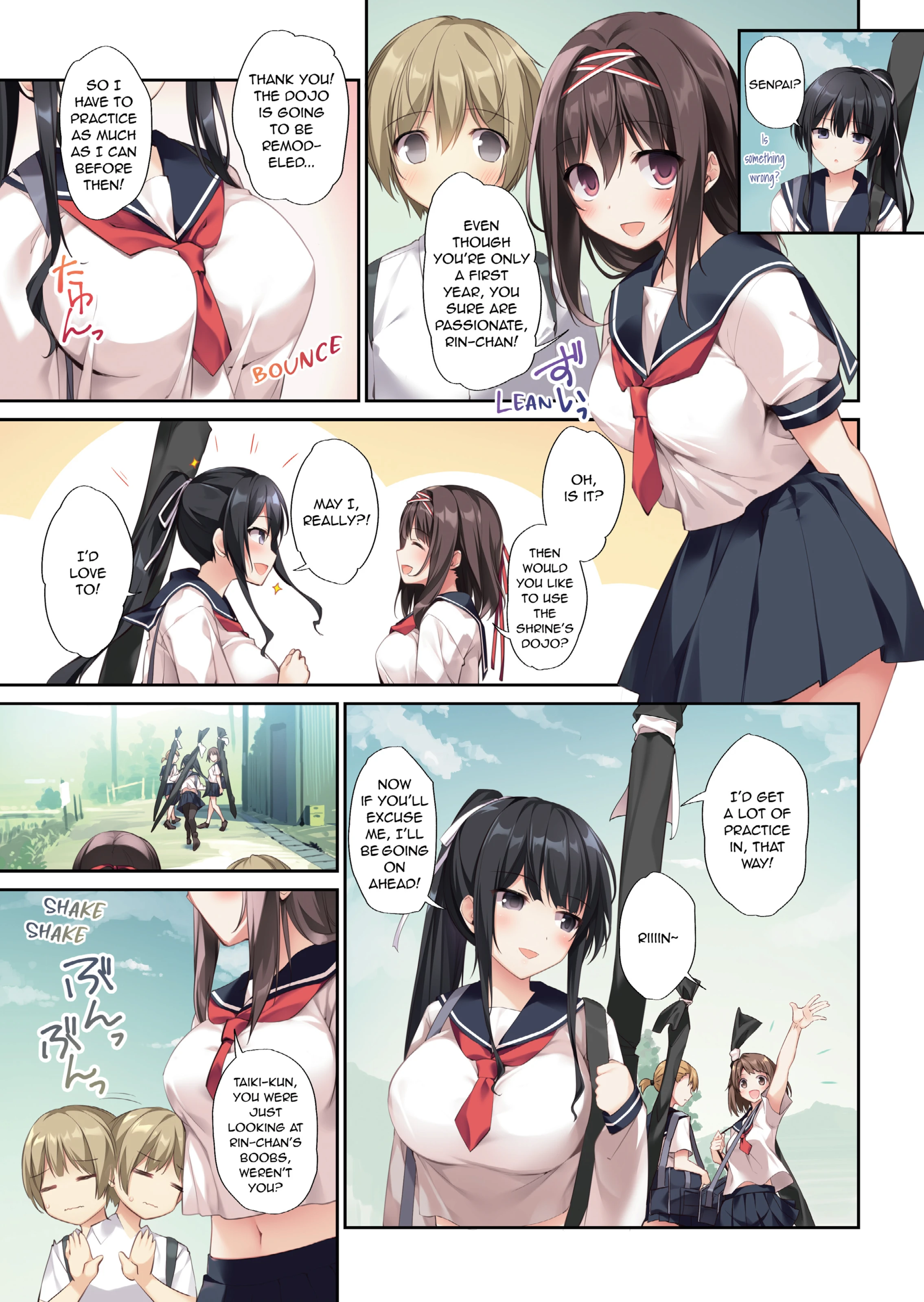 Pure Slut Miko Senpai 2 porn comic picture 10