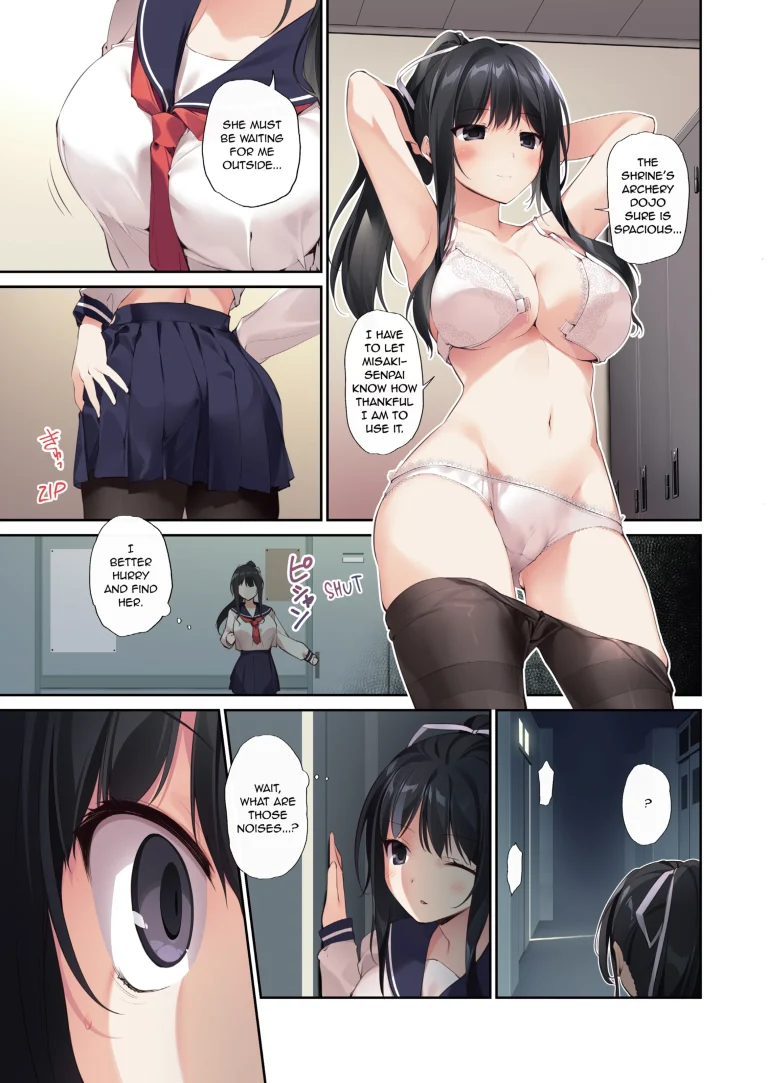Pure Slut Miko Senpai 2 porn comic picture 12