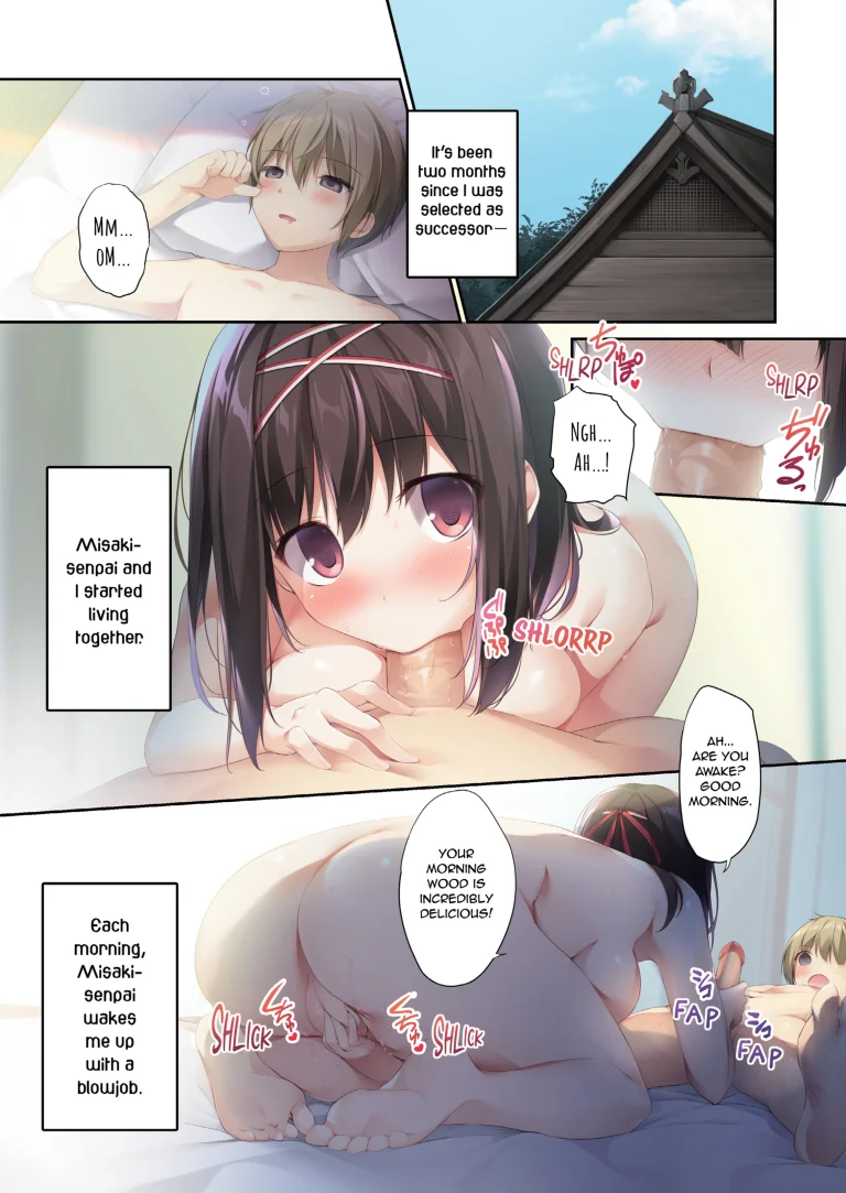 Pure Slut Miko Senpai 2 porn comic picture 2