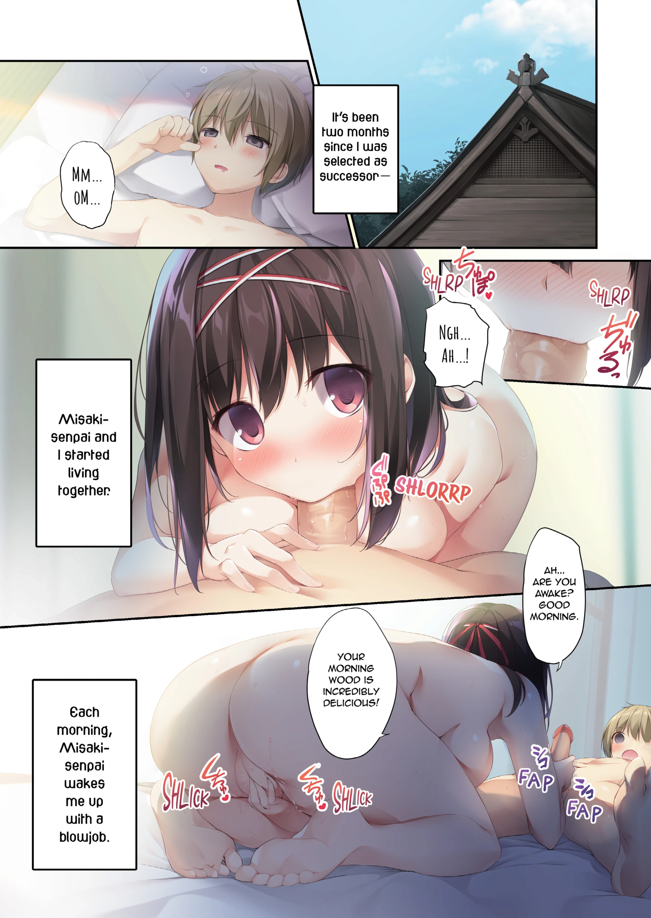 Pure Slut Miko Senpai 2 porn comic picture 2