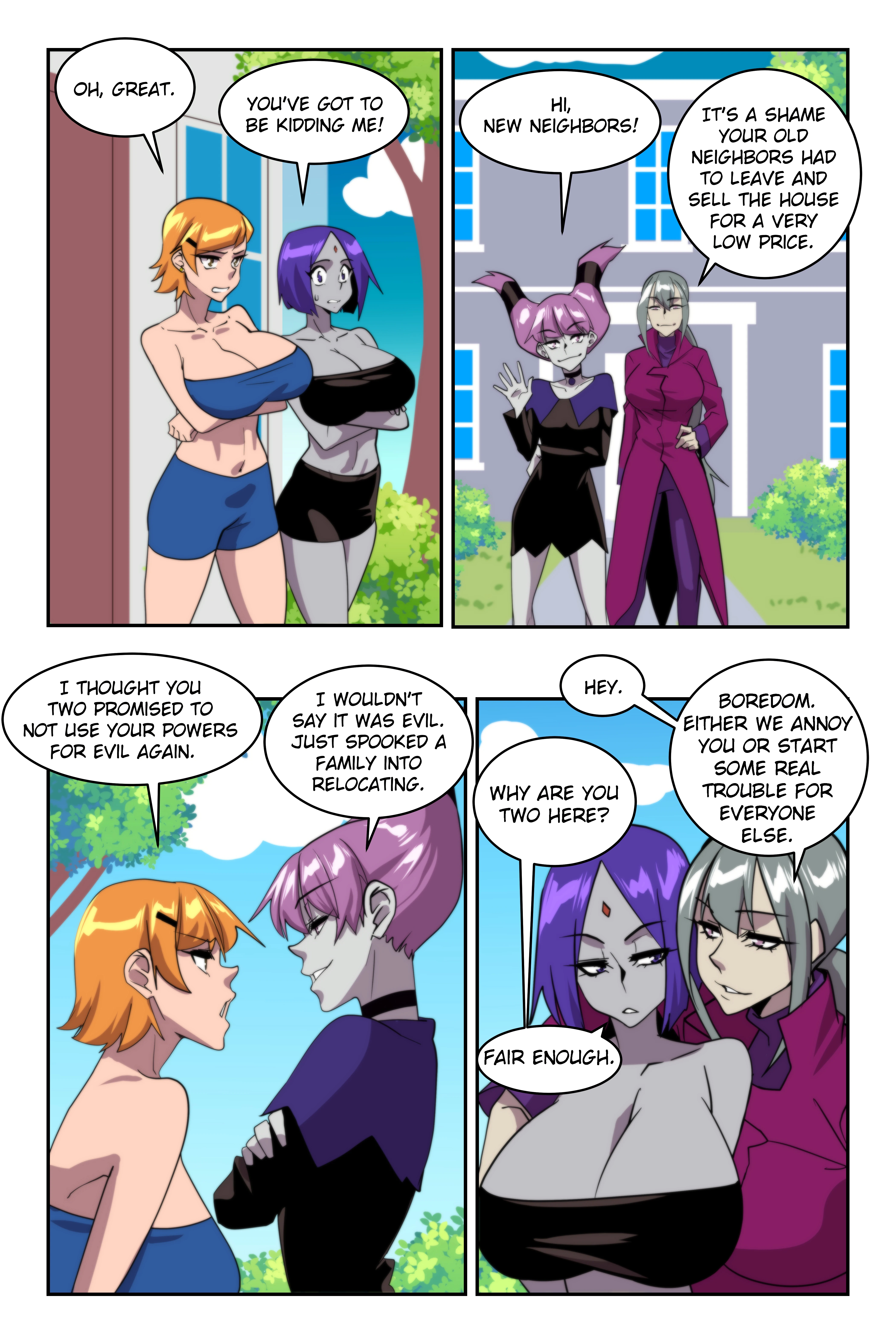 Raven and Gwen's Magical Adventures 5 - Bad Girls! porn comic picture 2