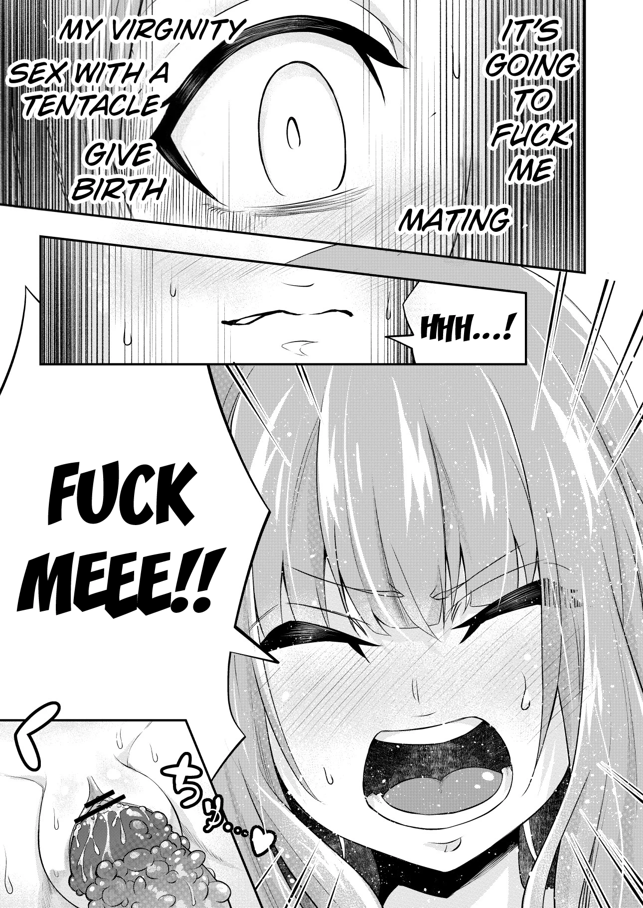 Restrained tentacle rape - Mankind has become breeding stocks for tentacles porn comic picture 21
