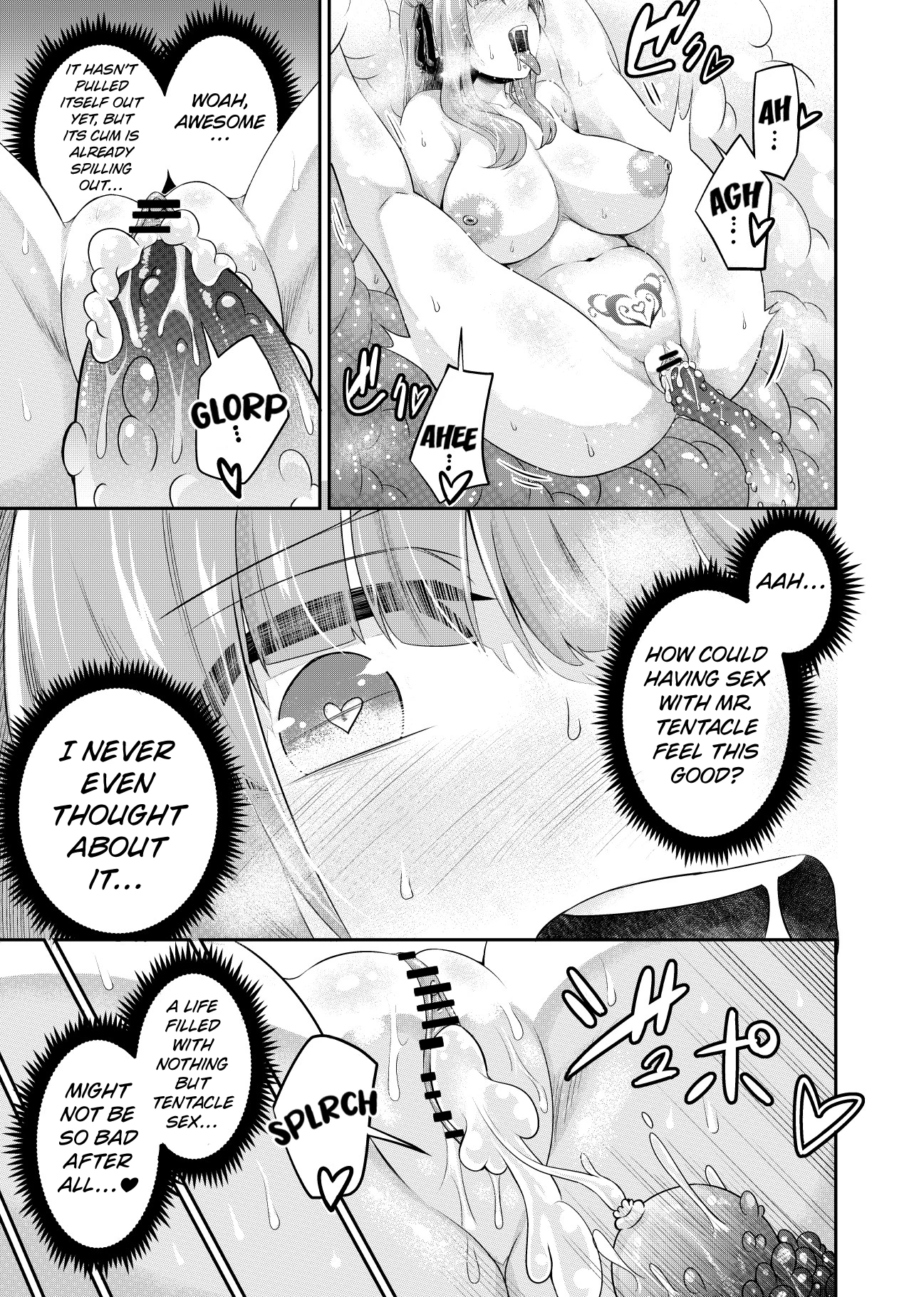 Restrained tentacle rape - Mankind has become breeding stocks for tentacles porn comic picture 39