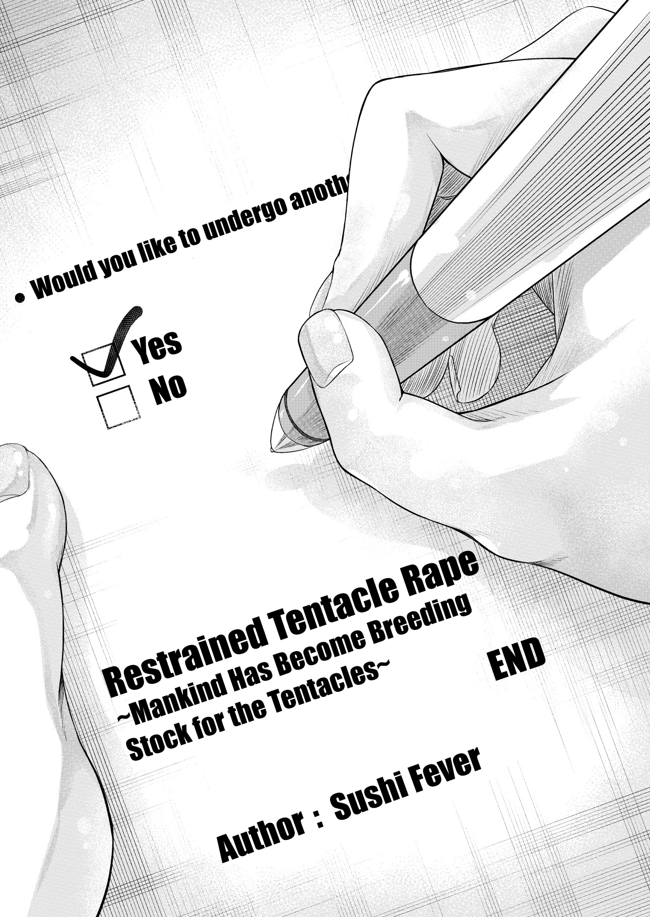 Restrained tentacle rape - Mankind has become breeding stocks for tentacles porn comic picture 46