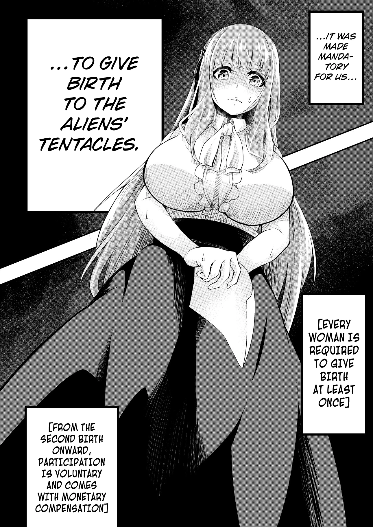 Restrained tentacle rape - Mankind has become breeding stocks for tentacles porn comic picture 6