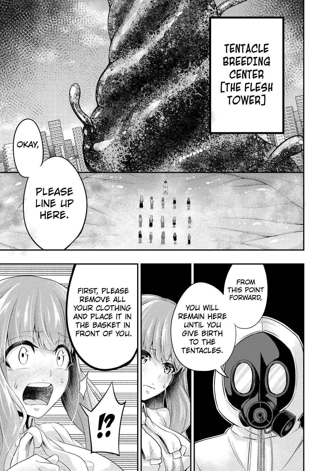 Restrained tentacle rape - Mankind has become breeding stocks for tentacles porn comic picture 9