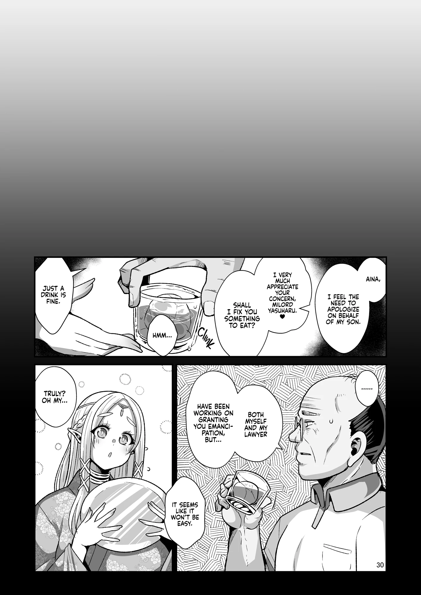 Rinjuu-hen Machinations of an Elven Concubine 1: Deathbed porn comic picture 30