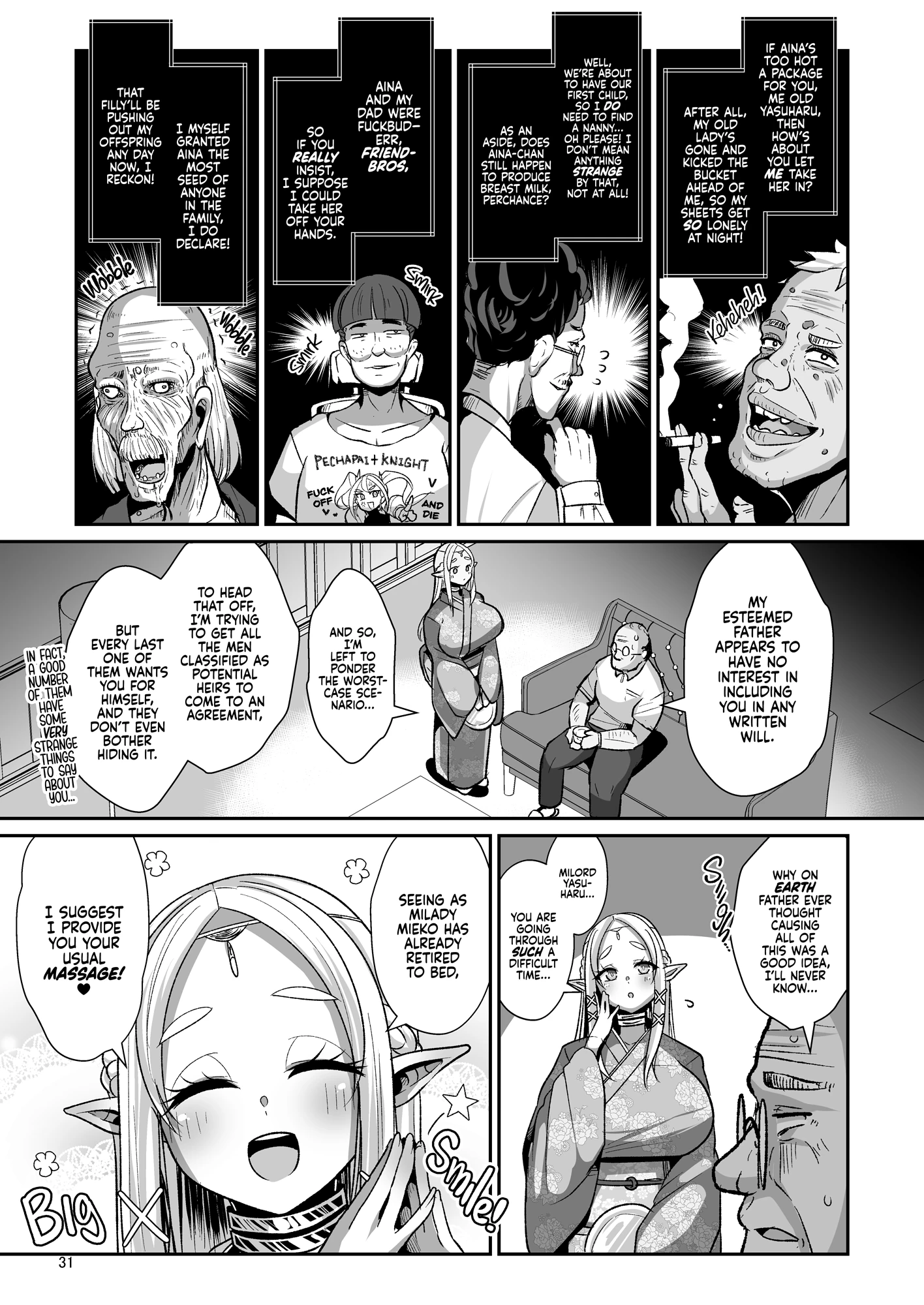 Rinjuu-hen Machinations of an Elven Concubine 1: Deathbed porn comic picture 31