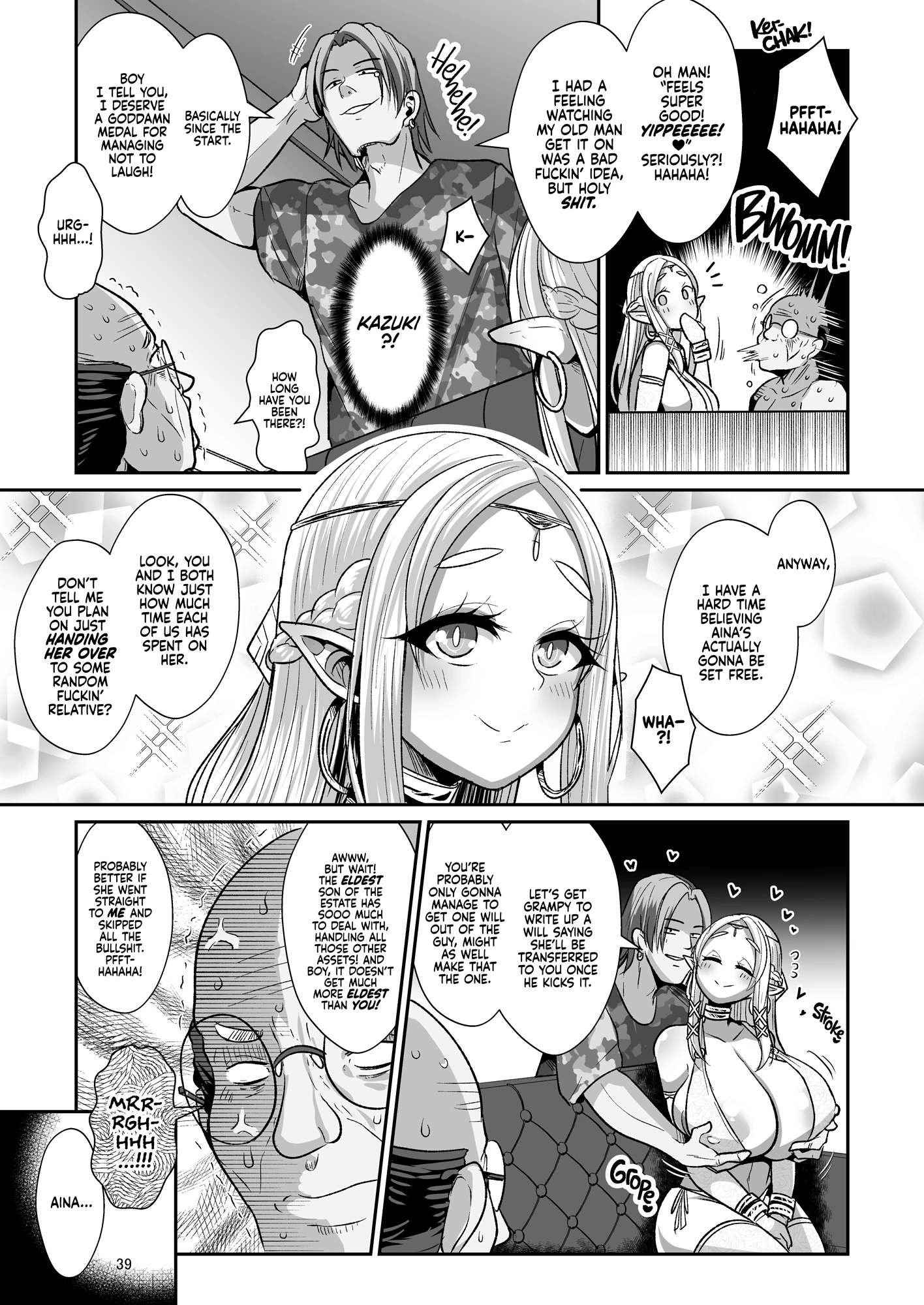 Rinjuu-hen Machinations of an Elven Concubine 1: Deathbed porn comic picture 39