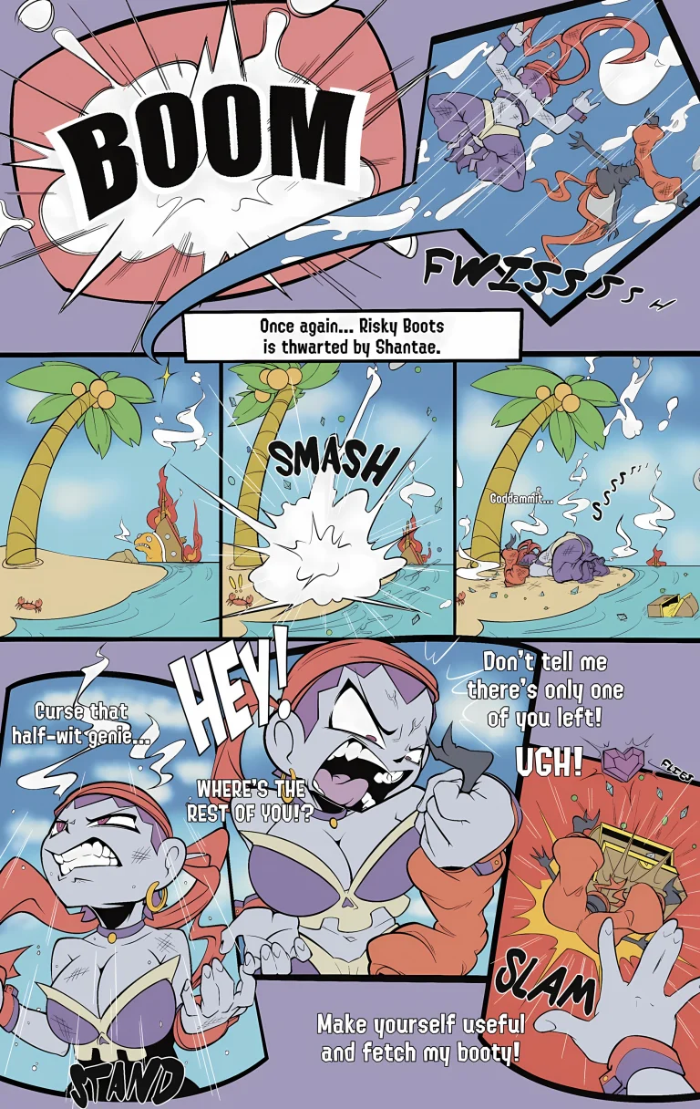 Risky Boots and her Cursed Booty porn comic picture 1